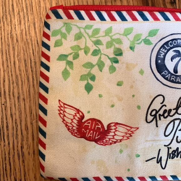 Brighton zipper pouch canvas postcard bag - Picture 3 of 7